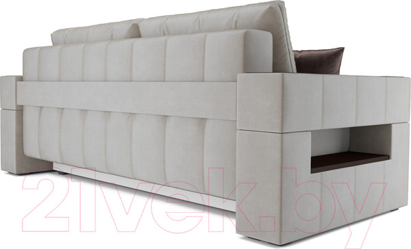 Изображение товара Диван Mebel-Ars Еврокнижка Венеция (бархат бежевый/Star Velvet 6 Light Beige)