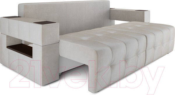 Изображение товара Диван Mebel-Ars Еврокнижка Венеция (бархат бежевый/Star Velvet 6 Light Beige)