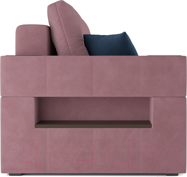 Изображение товара Диван Mebel-Ars Еврокнижка Венеция (велюр пудра НВ-178 18)