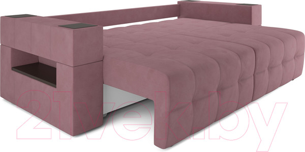 Изображение товара Диван Mebel-Ars Еврокнижка Венеция (велюр пудра НВ-178 18)