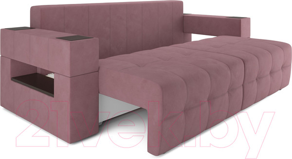 Изображение товара Диван Mebel-Ars Еврокнижка Венеция (велюр пудра НВ-178 18)