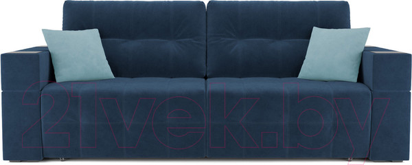 Изображение товара Диван Mebel-Ars Еврокнижка Венеция (темно-синий Luna 034)