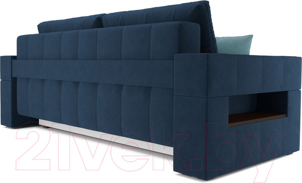 Изображение товара Диван Mebel-Ars Еврокнижка Венеция (темно-синий Luna 034)