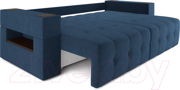 Изображение товара Диван Mebel-Ars Еврокнижка Венеция (темно-синий Luna 034)