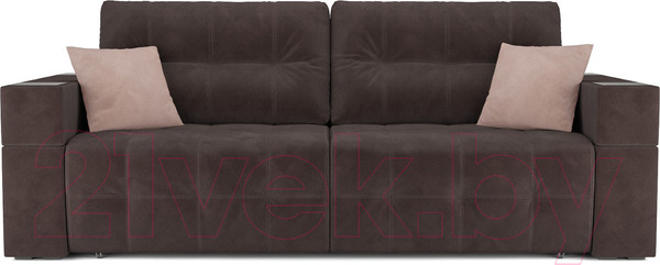 Изображение товара Диван Mebel-Ars Еврокнижка Венеция (кордрой коричневый)