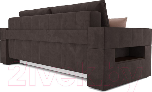 Изображение товара Диван Mebel-Ars Еврокнижка Венеция (кордрой коричневый)