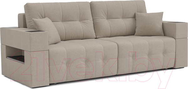 Изображение товара Диван Mebel-Ars Еврокнижка Венеция (бежевая рогожка)