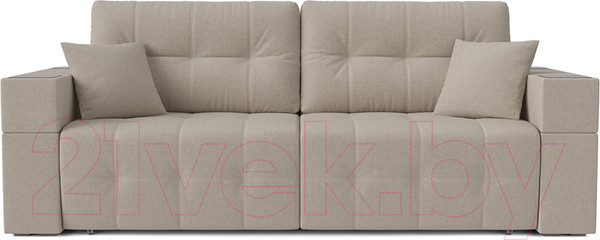 Изображение товара Диван Mebel-Ars Еврокнижка Венеция (бежевая рогожка)