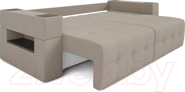 Изображение товара Диван Mebel-Ars Еврокнижка Венеция (бежевая рогожка)