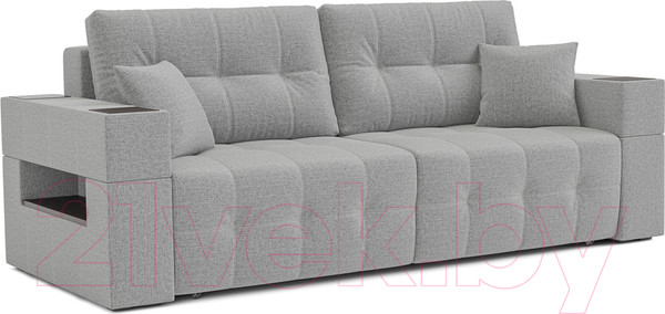 Изображение товара Диван Mebel-Ars Еврокнижка Венеция (серая рогожка)