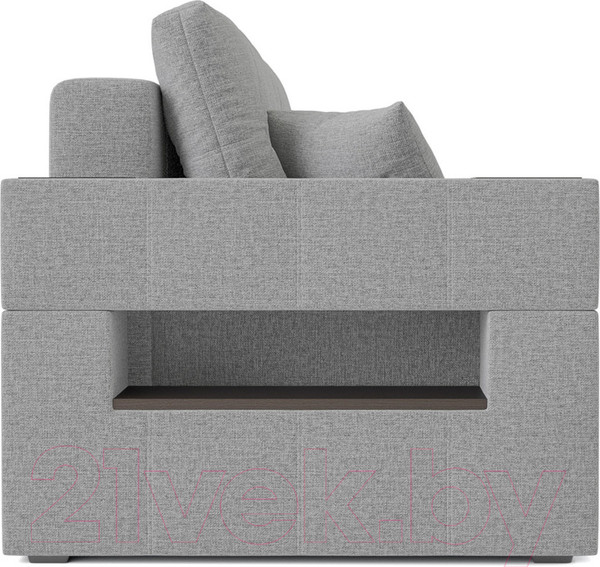 Изображение товара Диван Mebel-Ars Еврокнижка Венеция (серая рогожка)