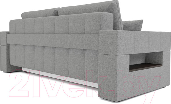 Изображение товара Диван Mebel-Ars Еврокнижка Венеция (серая рогожка)