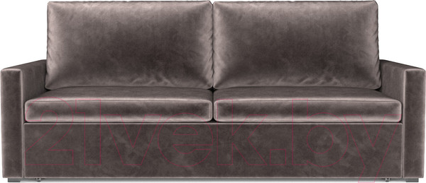 Изображение товара Диван Mebel-Ars Еврокнижка Поло (бархат серо-шоколадный/Star Velvet 60 Cofee)