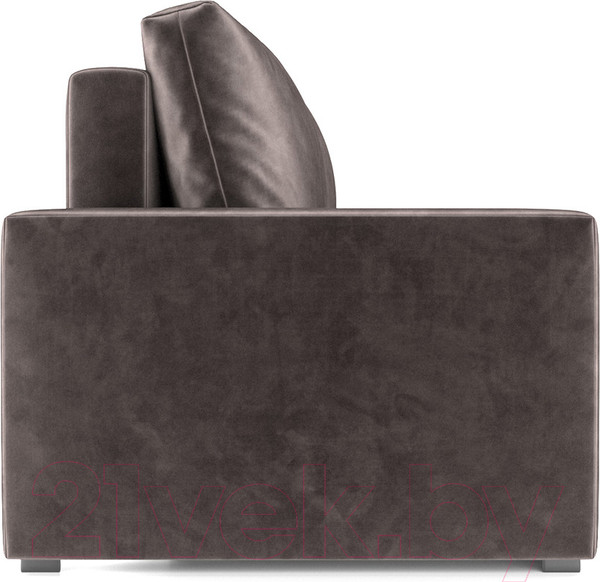 Изображение товара Диван Mebel-Ars Еврокнижка Поло (бархат серо-шоколадный/Star Velvet 60 Cofee)