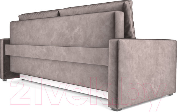 Изображение товара Диван Mebel-Ars Еврокнижка Поло (бархат серо-шоколадный/Star Velvet 60 Cofee)