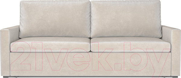 Изображение товара Диван Mebel-Ars Еврокнижка Поло (бархат бежевый/Star Velvet 6 Light Beige)