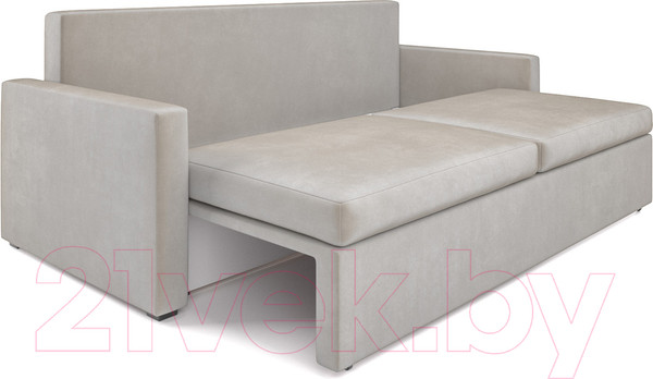 Изображение товара Диван Mebel-Ars Еврокнижка Поло (бархат бежевый/Star Velvet 6 Light Beige)