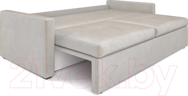 Изображение товара Диван Mebel-Ars Еврокнижка Поло (бархат бежевый/Star Velvet 6 Light Beige)