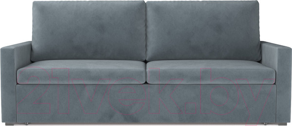 Изображение товара Диван Mebel-Ars Еврокнижка Поло (велюр серо-синий HB-178 26)