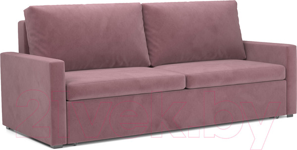 Изображение товара Диван Mebel-Ars Еврокнижка Поло (велюр пудра НВ-178 18)