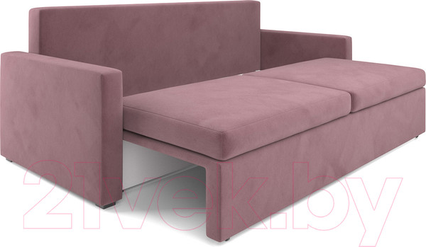 Изображение товара Диван Mebel-Ars Еврокнижка Поло (велюр пудра НВ-178 18)