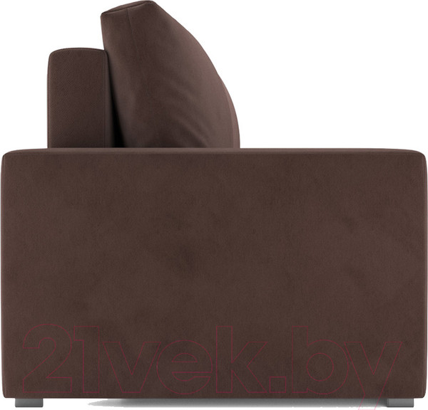 Изображение товара Диван Mebel-Ars Еврокнижка Поло (велюр молочный шоколад НВ-178 13)