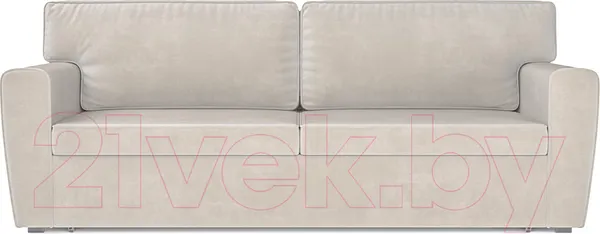 Изображение товара Диван Mebel-Ars Еврокнижка Оскар (бархат бежевый/Star Velvet 6 Light Beige)