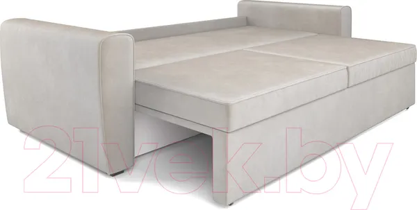 Изображение товара Диван Mebel-Ars Еврокнижка Оскар (бархат бежевый/Star Velvet 6 Light Beige)