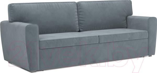 Изображение товара Диван Mebel-Ars Еврокнижка Оскар (велюр серо-синий HB-178 26)
