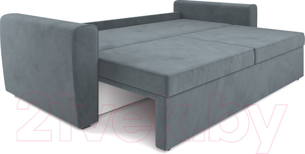 Изображение товара Диван Mebel-Ars Еврокнижка Оскар (велюр серо-синий HB-178 26)