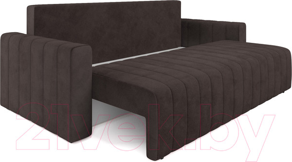 Изображение товара Диван Mebel-Ars Еврокнижка Лондон (кордрой коричневый)
