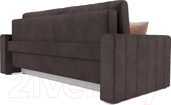 Изображение товара Диван Mebel-Ars Еврокнижка Лондон (кордрой коричневый)