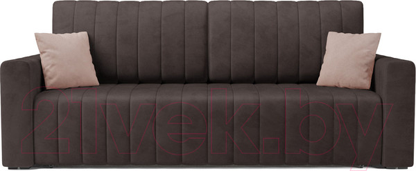 Изображение товара Диван Mebel-Ars Еврокнижка Лондон (кордрой коричневый)