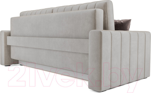 Изображение товара Диван Mebel-Ars Еврокнижка Лондон (бархат бежевый/Star Velvet 6 Light Beige)