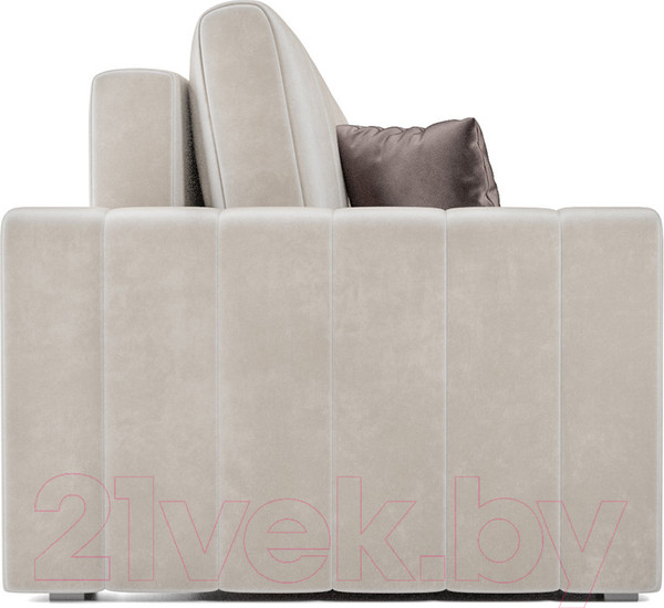 Изображение товара Диван Mebel-Ars Еврокнижка Лондон (бархат бежевый/Star Velvet 6 Light Beige)