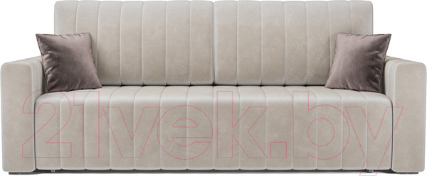 Изображение товара Диван Mebel-Ars Еврокнижка Лондон (бархат бежевый/Star Velvet 6 Light Beige)