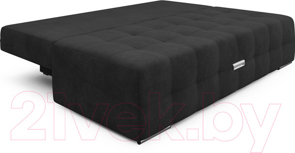 Изображение товара Диван Mebel-Ars Еврокнижка Марсель №4 (велюр черный НВ-178/17)