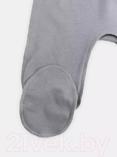 Изображение товара Набор ползунков Rant Hugs And Kisses / 33-56 (2шт, Arctic Grey, р.56)