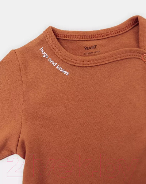 Изображение товара Распашонка Rant Hugs And Kisses / 53-68 (Curry Brown, р.68)