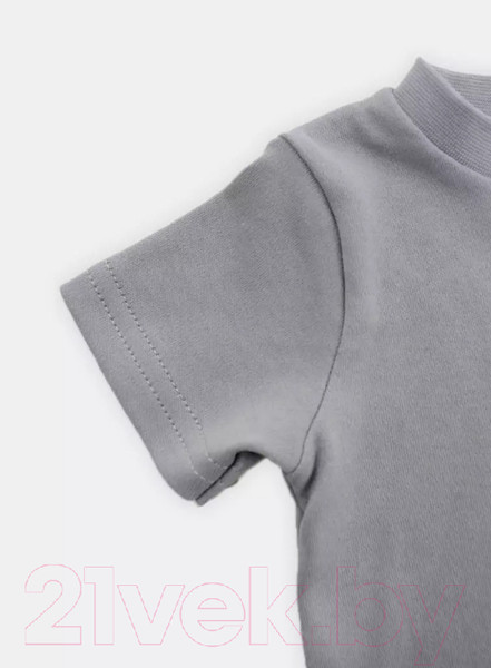 Изображение товара Набор футболок для малышей Rant Hugs And Kisses / 46-74 (2шт, Arctic Grey, р.74)