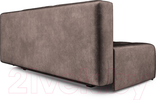 Изображение товара Диван Mebel-Ars Еврокнижка Марсель №4 (бархат серо-шоколадный Star Velvet 60 Coffee)