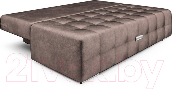 Изображение товара Диван Mebel-Ars Еврокнижка Марсель №4 (бархат серо-шоколадный Star Velvet 60 Coffee)