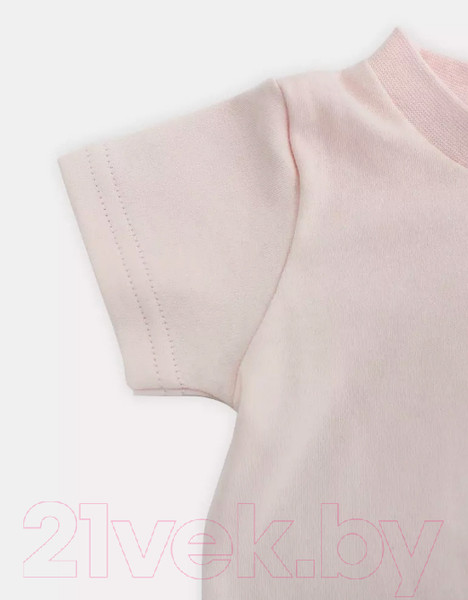 Изображение товара Набор футболок для малышей Rant Hugs And Kisses / 46-80 (2шт, Soft Pink, р.80)