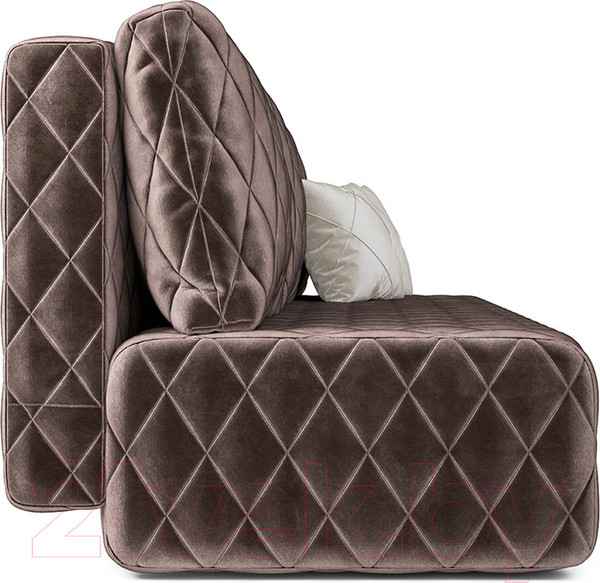 Изображение товара Диван Mebel-Ars Еврокнижка Роял (бархат серо-шоколадный/Star Velvet 60 Cofee)