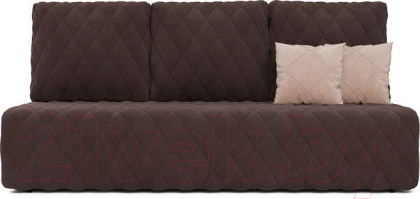 Изображение товара Диван Mebel-Ars Еврокнижка Роял (велюр молочный шоколад НВ-178/13)