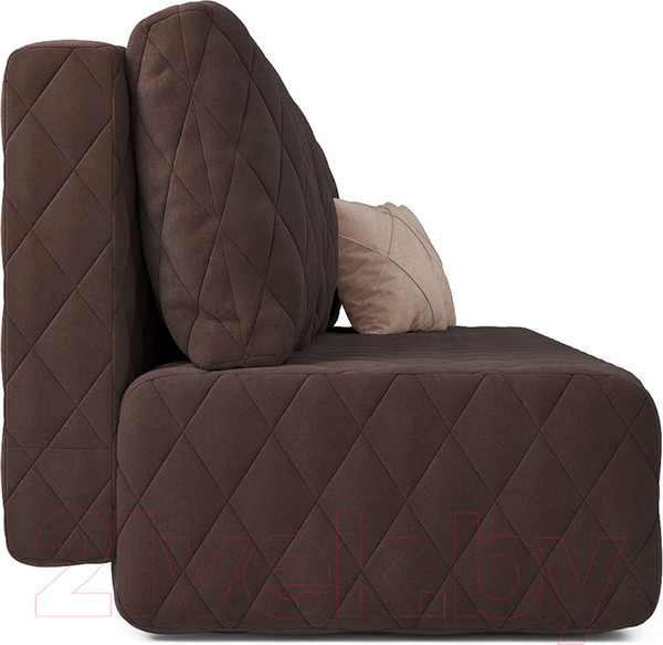 Изображение товара Диван Mebel-Ars Еврокнижка Роял (велюр молочный шоколад НВ-178/13)