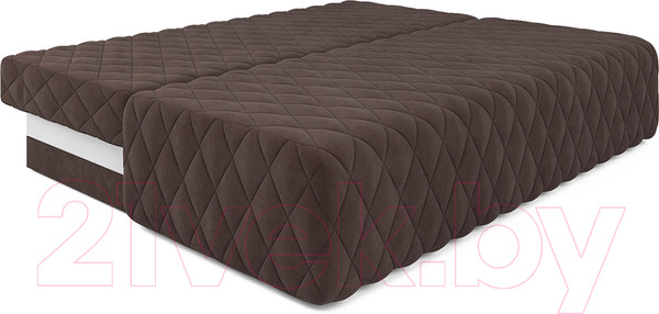 Изображение товара Диван Mebel-Ars Еврокнижка Роял (велюр молочный шоколад НВ-178/13)