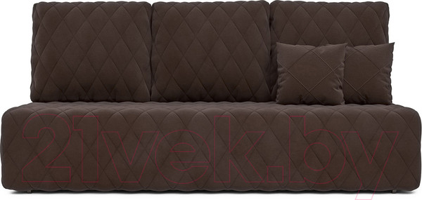 Изображение товара Диван Mebel-Ars Еврокнижка Роял (кордрой коричневый)