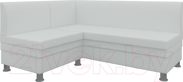 Изображение товара Уголок кухонный мягкий Лига Диванов Уют 31 левый / 58699 (экокожа, белый)