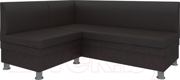 Изображение товара Уголок кухонный мягкий Лига Диванов Уют 31 левый / 58700 (экокожа, коричневый)